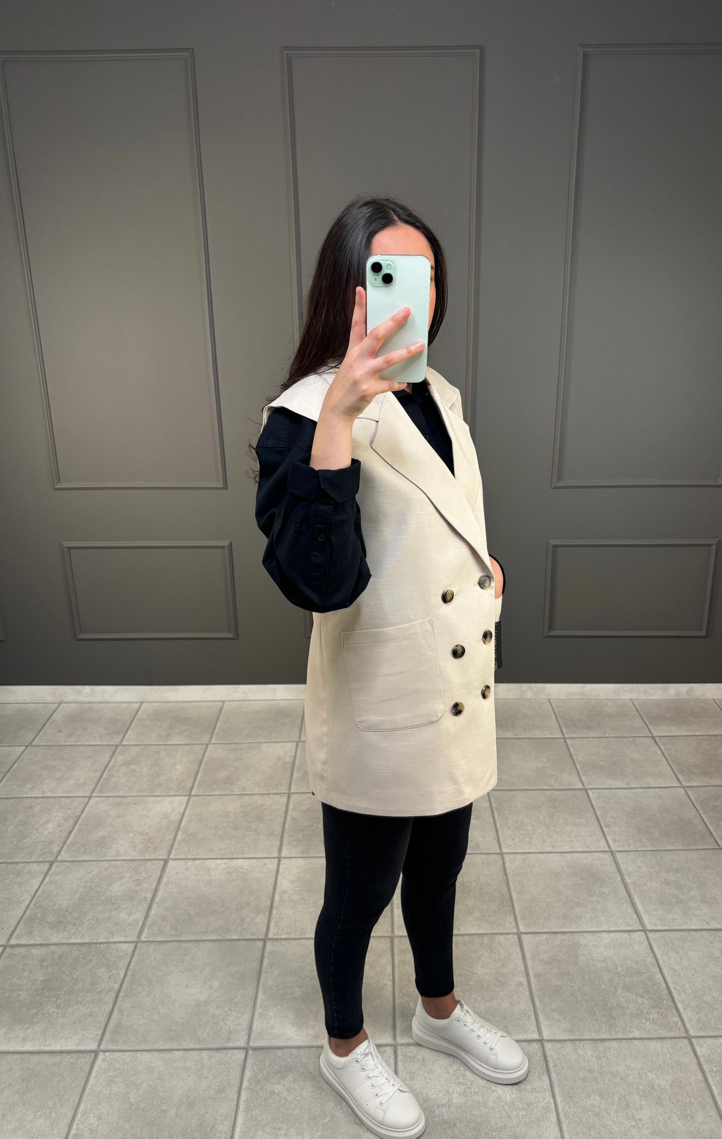 Ärmelloser Blazer