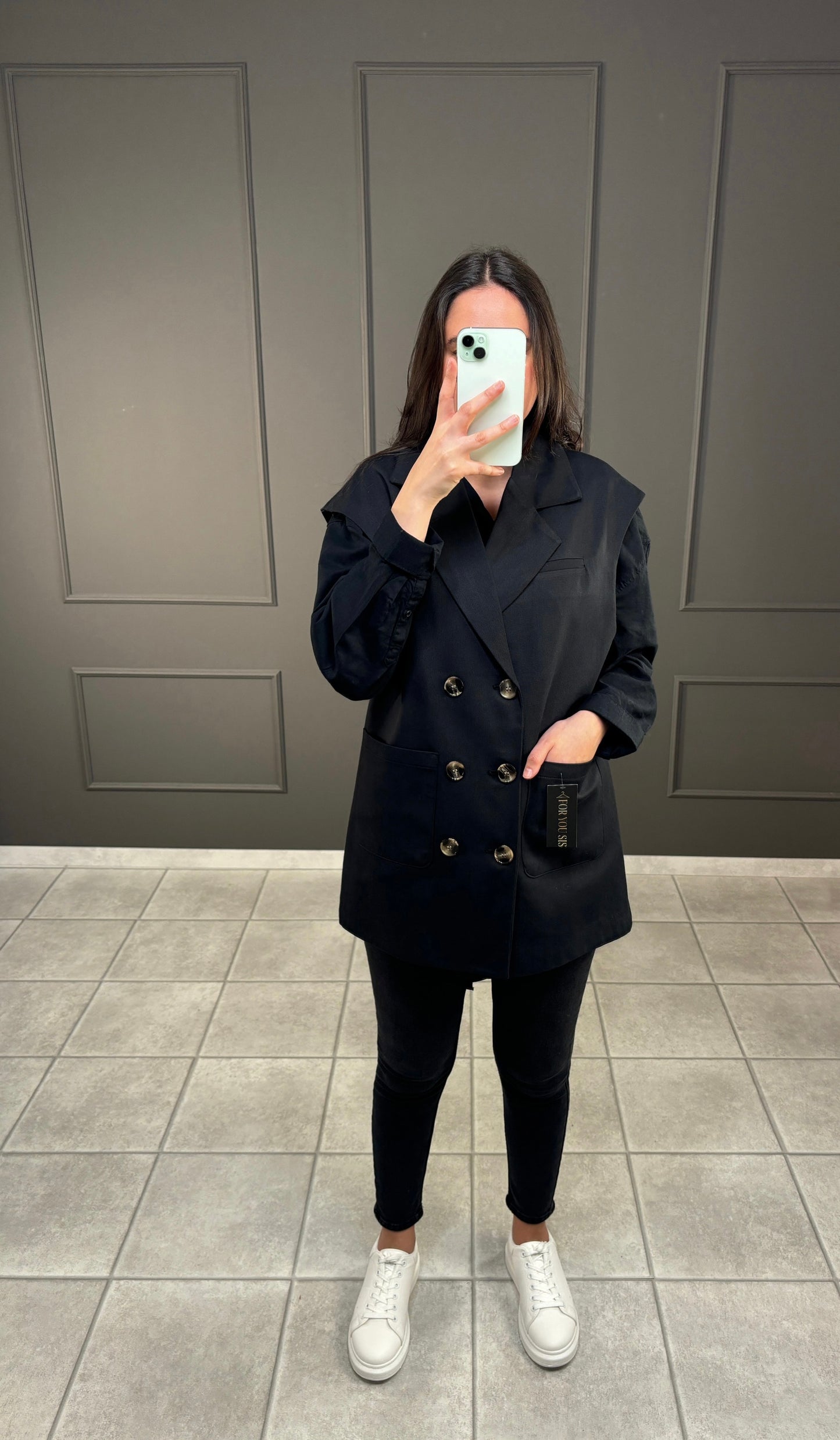 Ärmelloser Blazer