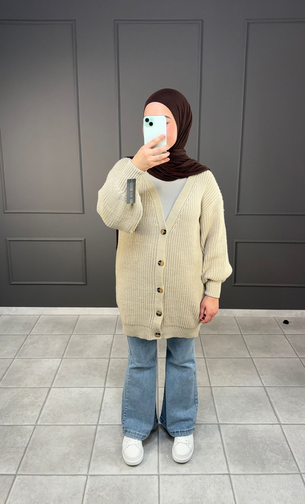Cardigan ohne Muster