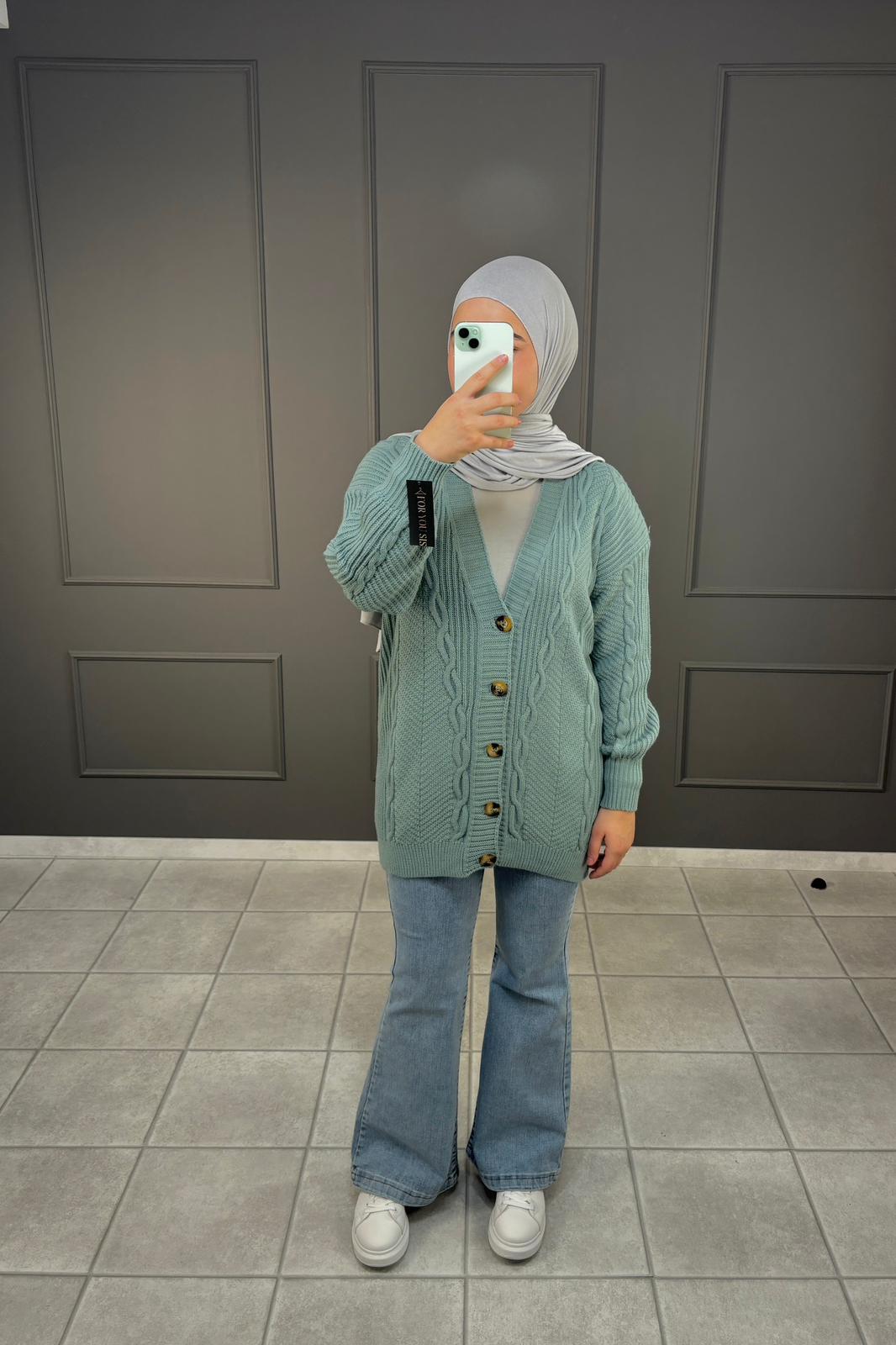 Cardigan mit Muster