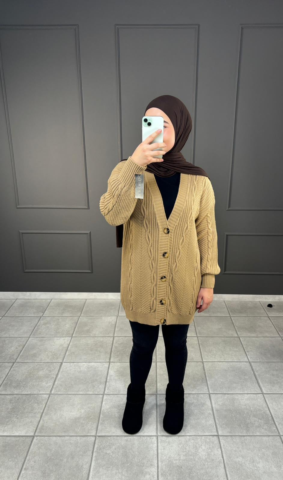 Cardigan mit Muster