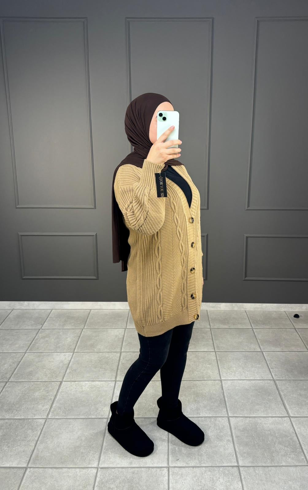 Cardigan mit Muster