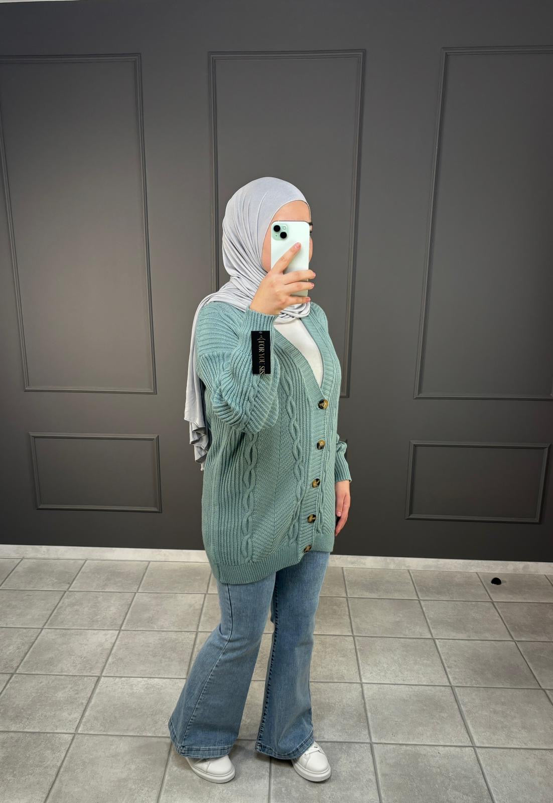 Cardigan mit Muster